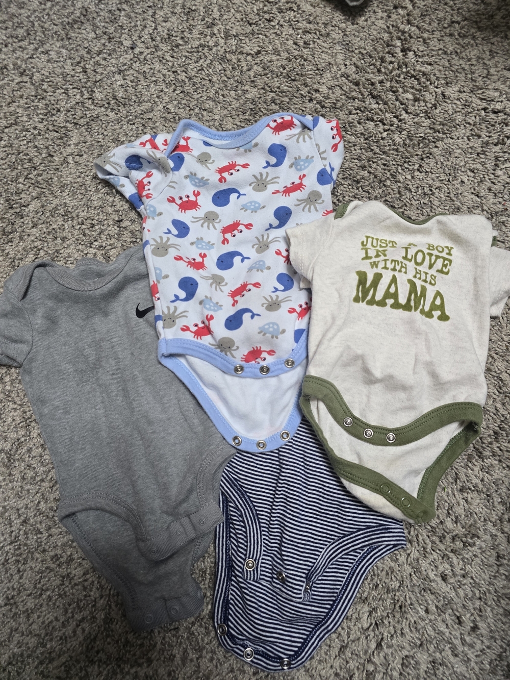 Bundle 8 Pieces 3-6M Baby Boy One-Piece Bodysuit
